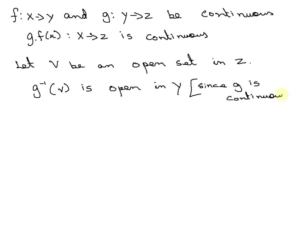 Solved Let X And Y Be Topological Spaces And Assume That X Has The