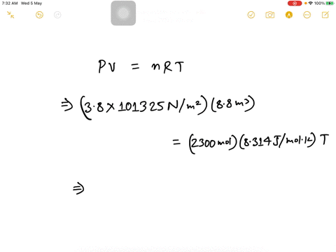 what-is-the-rms-speed-of-nitrogen-molecules-contained-in-a-88-m3-volume-at-38-atm-if-the-total-amount-of-nitrogen-is-2300-mol