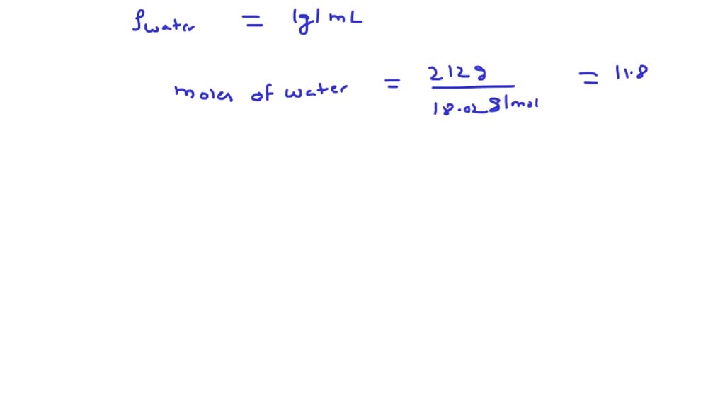 SOLVED Calculate the vapor pressure of a solution made by dissolving