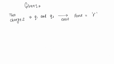 two-particles-having-charges-q1-and-q2when-kept-at-a-certain-distance-exert-a-force-f-on-each-other-if-the-distance-between-the-two-charges-is-reduced-to-half-then-the-force-exerted-on-each-other-woul