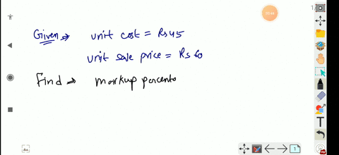 if-a-shopkeeper-buys-one-item-at-rs-45-and-sells-it-at-rs-60-then-what-is-his-markup-percentage-on-sale-35529
