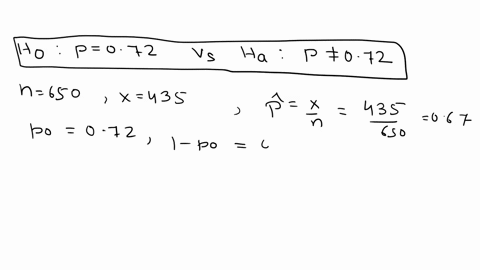 you-are-conducting-a-study-to-see-if-the-probability-of-a-true-negative-on-a-test-for-a-certain-cancer-is-significantly-different-from-072-you-use-a-significance-level-of-001-h0-p-072-h1-p-0-21779