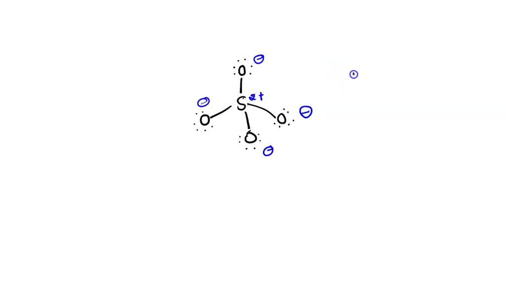 SOLVED A Lewis structure for sulfate (SO4Â²) is shown below; however