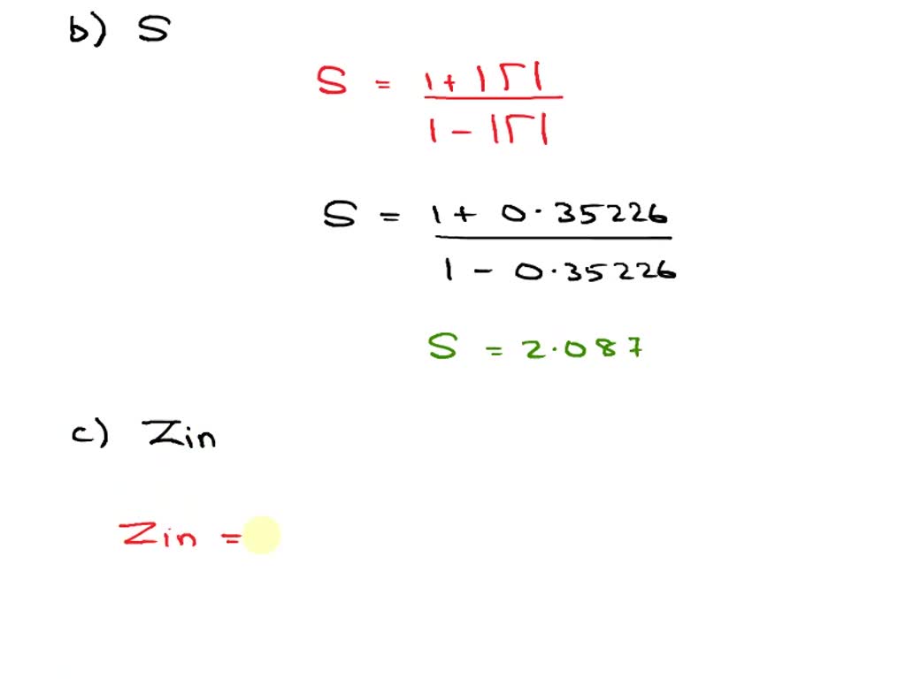 SOLVED: A Lossless Transmission Line Has A Characteristic Impedance Of ...