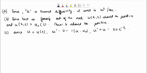 newtons-law-of-cooling-consider-a-thin-one-dimensional-rod-of-circular-cross-section-with-out-sources-of-thermal-energy-neither-the-lateral-boundary-nor-the-ends-of-the-rod-length-l-cross-se-46313
