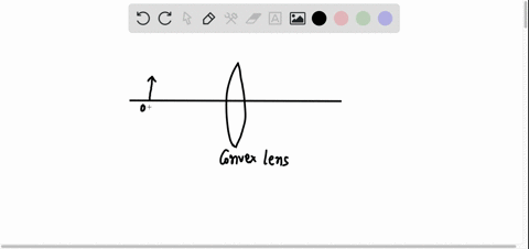 which-of-the-following-diagrams-correctly-shows-the-path-of-a-ray-for-converging-ens-the-red-arrow-represents-the-object-70079