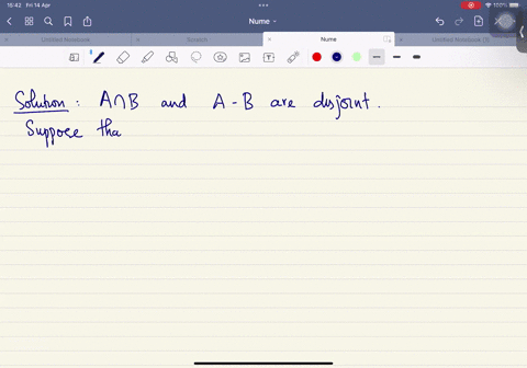 9-is-the-following-proposition-true-or-false-justify-your-conclusion-with-a-proof-or-a-counterexample-for-all-sets-a-and-b-that-are-subsets-of-some-universal-set-u-the-sets-an-b-and-a-b-are-79132