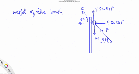 a-window-washer-pushes-his-scrub-brush-up-vertical-window-at-constant-speed-by-applying-force-f-as-shown-in-the-figure-figure-the-brush-weighs-142-n-and-the-coefficient-of-kinetic-friction-i-30414