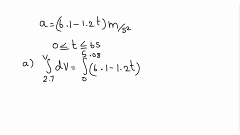 a-motorcyclist-who-is-moving-along-an-x-axis-directed-toward-the-east-has-an-acceleration-given-by-a-61-12t-ms2-for-0-t-60-s-at-t-0-the-velocity-and-position-of-the-cyclist-arc-27-ms-and-73-65062