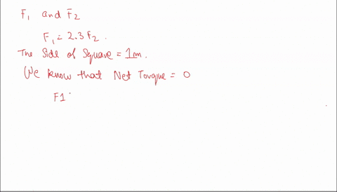 a-rotational-axis-is-directed-perpendicular-to-the-plane-of-square-and-is-located-as-shown-in-the-figure-two-forces-f-and-f-2-are-applied-to-diagonally-opposite-corners-and-act-along-the-sid-30699