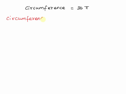 what-is-the-radius-of-a-circle-whose-circumference-is-36-pi-74247
