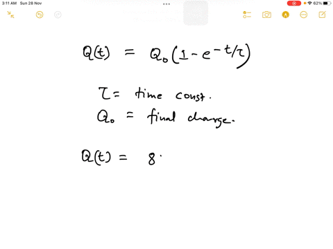 how-many-time-constants-must-elapse-before-a-capacitor-in-a-series-rc-circuit-is-charged-to-800-of-i-98877