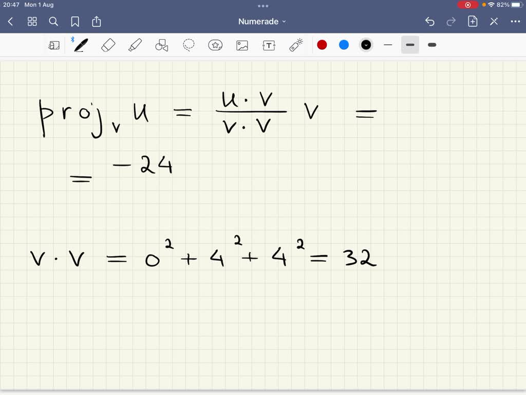 Solved consider the following u 6i 4j 2k v 4j 4k a find