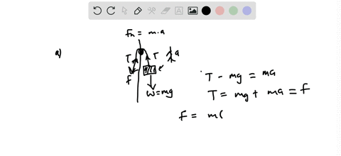 block-of-mass-m-35kg-is-pulled-upward-via-force-with-an-acceleration-of-26m-as-shown-the-figure_-the-pulley-has-mass-of-m-skg-radius-of-r-2m-and-moment-of-inertia-of-_-1-16kg-m-about-the-rot-28945