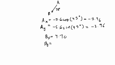 vector-stack-a-space-with-rightwards-arrow-on-topof-length-56-m-is-pointing-south-west-while-vector-stack-b-space-with-rightwards-arrow-on-topof-length-47-m-is-making-clock-wise-angle-of-73o-positive-