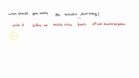 when-should-you-write-the-executive-summary-71896