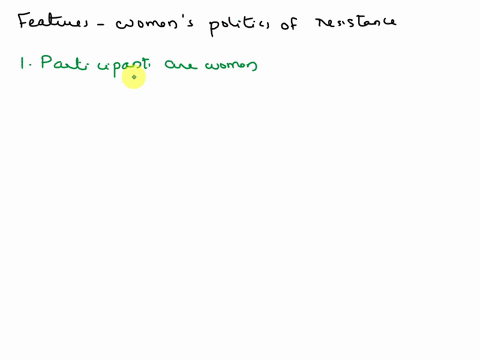 select-the-correct-features-of-a-womens-politics-of-resistance-participants-are-women-explicitly-invokes-femininity-resists-government-policies-or-practices-is-feminist-2-which-of-the-follow-94163