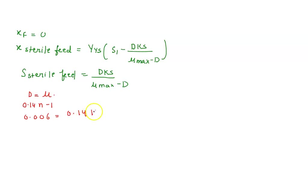 SOLVED Consider a continuous aerobic bacterial culture in a chemostat