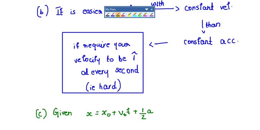 SOLVED '2. (a) Explain the difference between constant velocity and constant acceleration