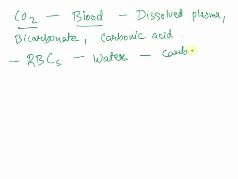 carbon-dioxide-is-carried-in-the-blood-by-all-the-following-means-except-a-dissolved-in-plasma-b-as-bicarbonate-c-as-carbonic-acid-d-bound-to-hemoglobin-e-all-of-these-methods-are-used-to-tr-94817