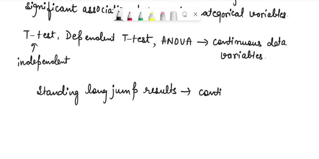 SOLVED You have received data which has standing long jump results