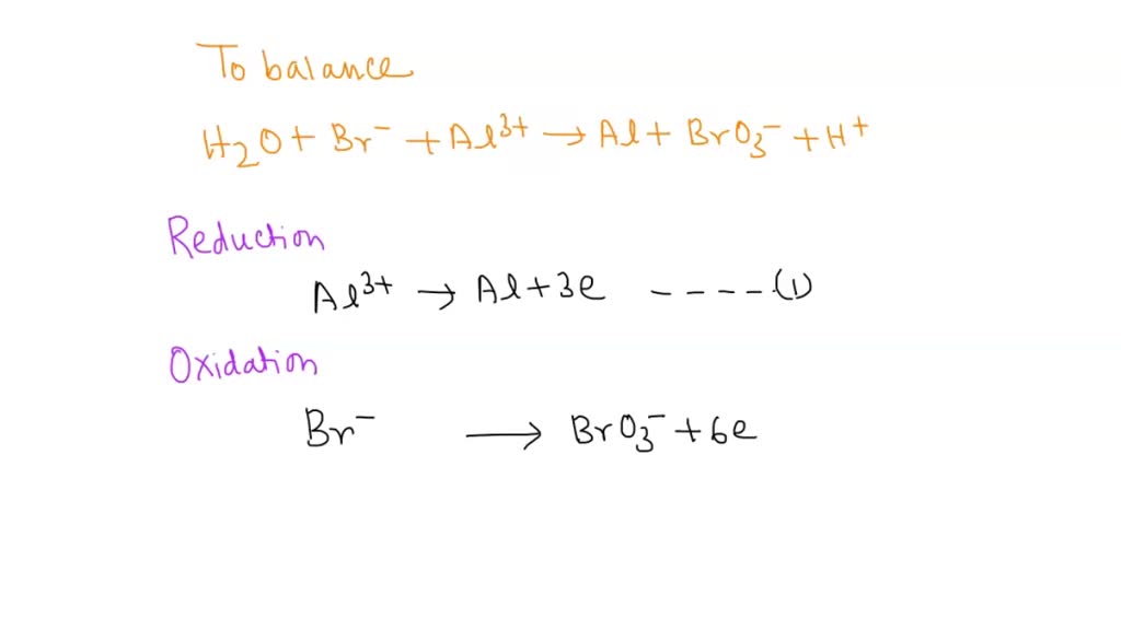 SOLVED: 'Balance the redox reaction by inserting the appropriate ...