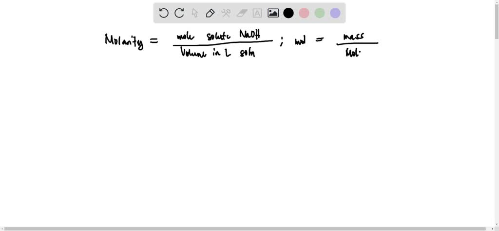 SOLVED: What is the molar concentration of sodium hydroxide solution ...