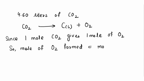 what-volume-of-o2-gas-is-produced-from-460-liters-of-co2-assuming-all-values-are-measured-at-stp-66771