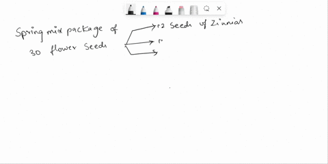 spring-mix-package-of-30-flower-seeds-contains-12-seeds-of-zinnias-10-seeds-for-daisies-and-8-seeds-for-sunflowers-a-if-three-seeds-are-picked-at-random-with-replacement-what-is-the-probabil-90288