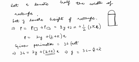 a-norman-window-has-the-shape-of-a-semicircle-atop-a-rectangle-so-that-the-diameter-of-the-semicircle-equal-to-the-width-of-the-rectangle-what-is-the-area-of-the-largest-possible-norran-wind-83249