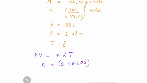 100-g-of-co2-molar-mass-of-4401-gmol-occupies-a-volume-of-55-l-at-a-pressure-of-1-atm-a-find-the-temperature-b-if-the-volume-is-increased-to-80-101-l-and-the-temperature-is-kept-constant-wha-23862