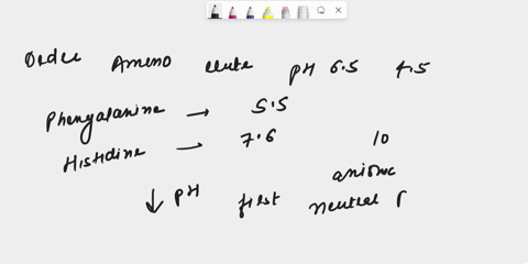 a-mixture-of-phenylalanine-pi-55-and-histidine-pi-76-at-ph-of-10-is-loaded-onto-an-anion-exchange-column-and-eluted-with-a-ph-gradient-of-lowering-ph-what-order-will-the-amino-acids-elute-an-10848