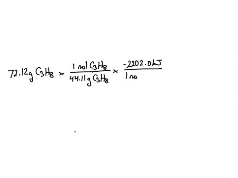 the-combustion-of-propane-is-given-by-the-following-reaction-c3h8-3-o2-3-co2-4-h2o-the-enthalpy-of-reaction-is-22020-kjmol-how-much-energy-in-joules-will-be-released-if-7212-grams-of-propane-05339