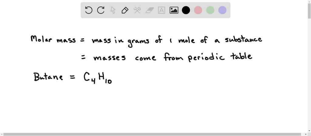 SOLVED: molar mass of Butane