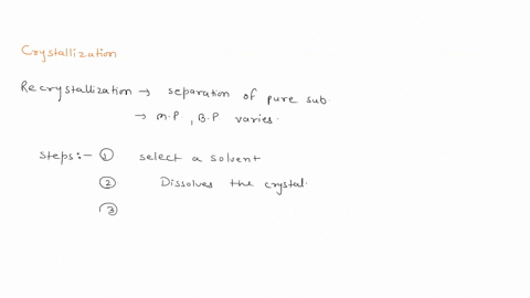 what-is-the-purpose-of-a-crystallization-experiment-in-an-organic-chemistry-experiment-the-following-solvents-used-to-recrystallize-the-conpounds-were-m-nitroaniline-from-50-ethanol-and-benz-00472
