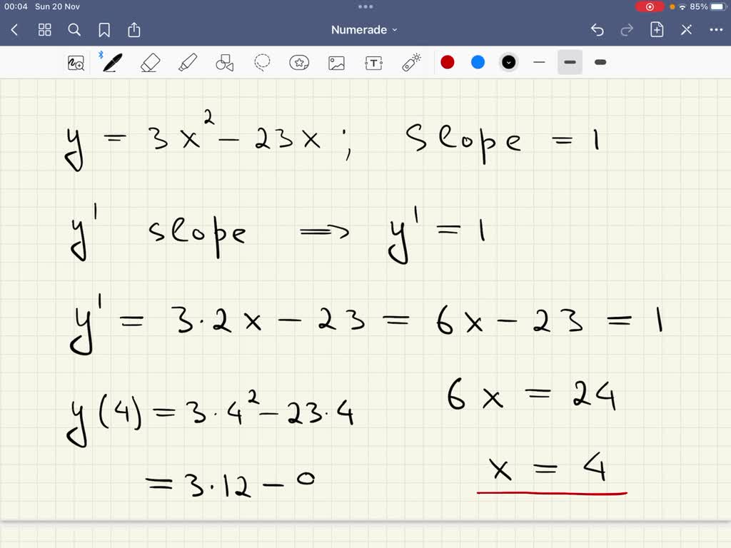 SOLVED Find the equation of the line tangent to the given curve with