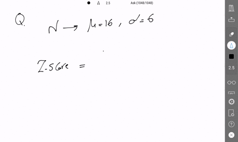 a-normal-distribution-has-a-mean-of-16-and-a-standard-deviation-of-6-what-is-the-z-score-that-corresponds-with-25-55045