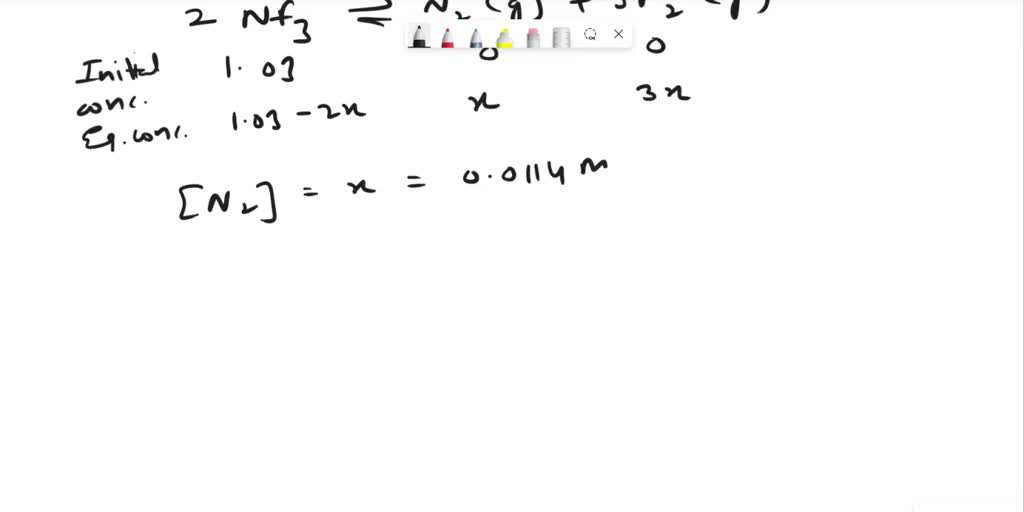 SOLVED: Consider the decomposition of nitrogen trifluoride into