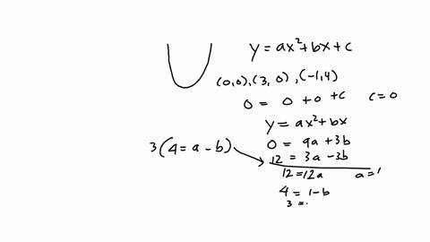 the-axis-of-symmetry-is-parallel-to-the-y-axis-and-the-parabola-passes-through-the-points-00-30-and-14-write-the-equation-of-the-parabola-in-general-form-that-satisfies-the-given-conditions-94729