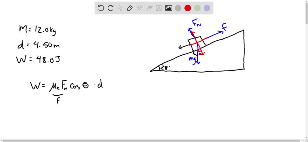 SOLVED: A box is sliding down a ramp as shown below. There is friction ...