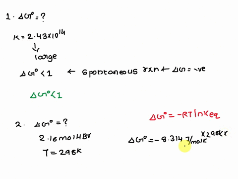 1a-a-student-determines-the-value-of-the-equilibrium-constant-to-be-2431014-for-the-following-reaction-2hbrg-cl2g2hclg-br2g-based-on-this-value-of-keq-g-for-this-reaction-is-expected-to-be-g-22755