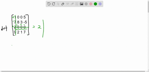 compute-the-determinant-by-cofactor-expansion-at-each-step-choose-a-row-or-column-that-involves-the-least-amount-of-computation-1-0-0-5-7-8-3-5-2-0-0-0-9-2-1-7-76809