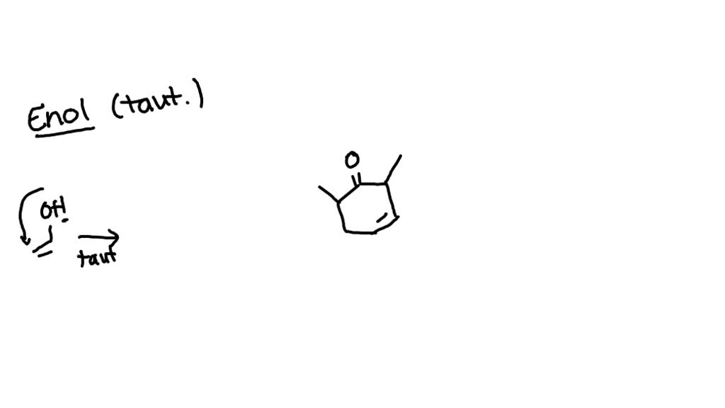 SOLVED: Text: Draw structural formulas for all of the enol forms of the ...