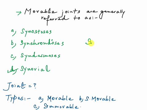 movable-joints-in-the-body-are-generally-classified-as-_______-group-of-answer-choices-synostoses-synchondroses-syndesmoses-synovial-29107