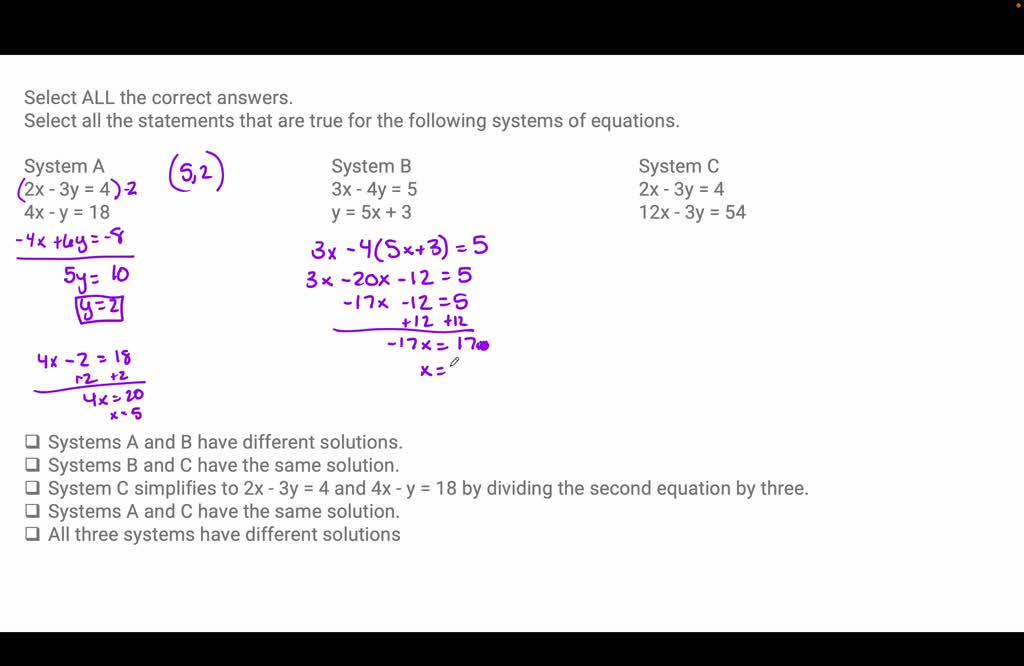 SOLVED: Select ALL The Correct Answers. Select All The Statements That ...