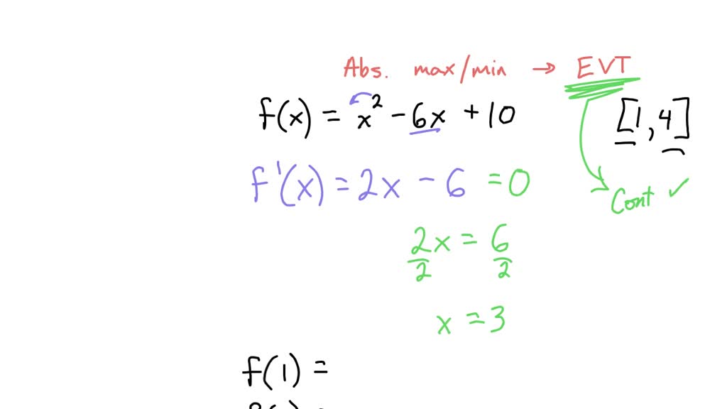 SOLVED: Find the global maximum and minimum points of the function f ...