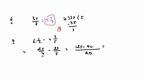 6-convert-the-improper-fraction-to-a-mixed-number-frac387-a-5-frac37-b-3-frac57-c-7-frac35-d-4-frac57-7-subtract-and-simplify-6-frac14-4-frac35-a-1-frac23-b-2-frac13-c-1-frac1320-d-2-frac1320-8-25-of
