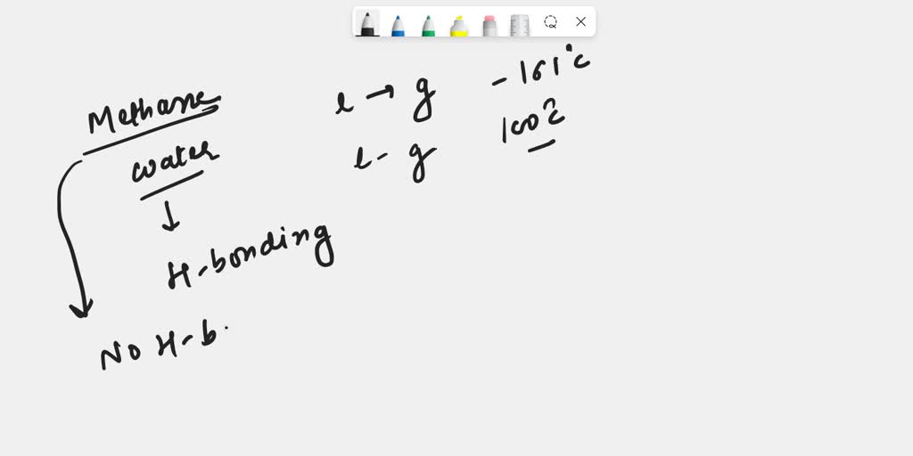 Water (H2O) and methane (CH4) have similar molar masses. Methane ...