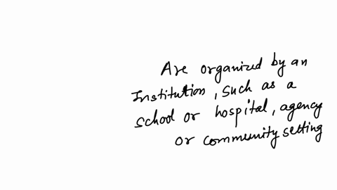 question-3-05-formed-groups-occur-in-the-context-of-socialization-and-are-not-formally-organized-always-exist-within-a-community-setting-have-a-central-focus-of-therapeutic-intervention-are-organized