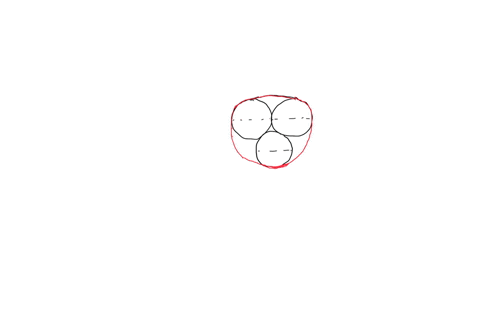 three-circular-pencils-each-with-a-diameter-of-1-cm-are-held-together-by-an-elastic-band-what-is-the-stretched-length-of-the-band-22466